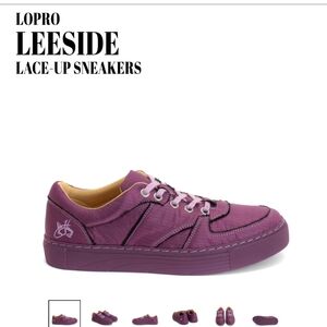 John Fluevog Lopro Leeside Purple Lace-Up Sneakers